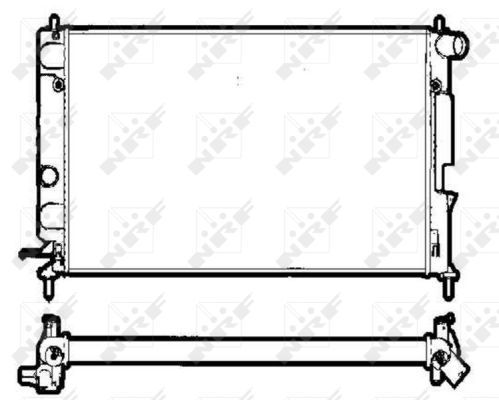 Radiator, engine cooling 58290