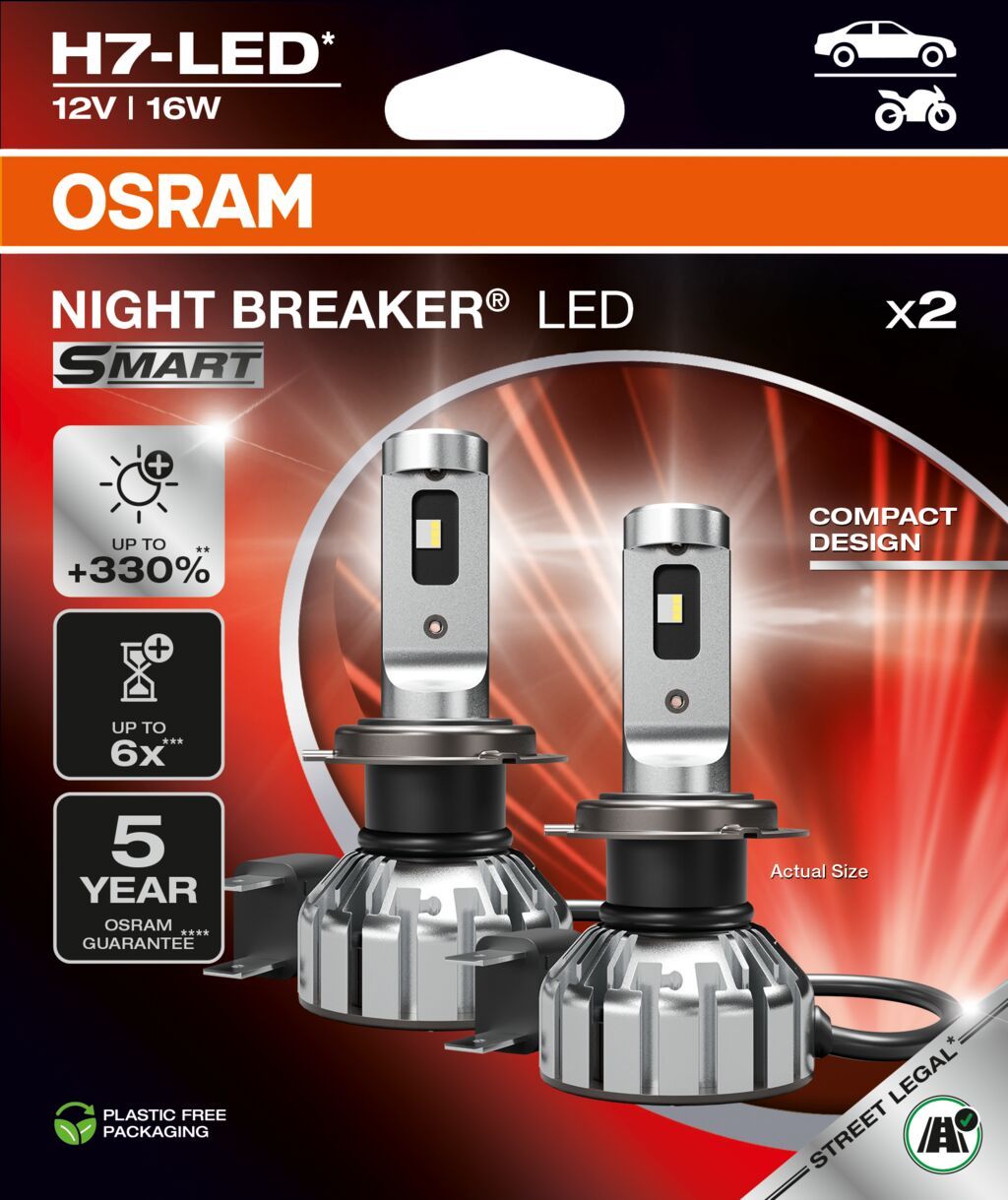 Osram 64210DWNBSM-2HB - NIGHT BREAKER LED START H7