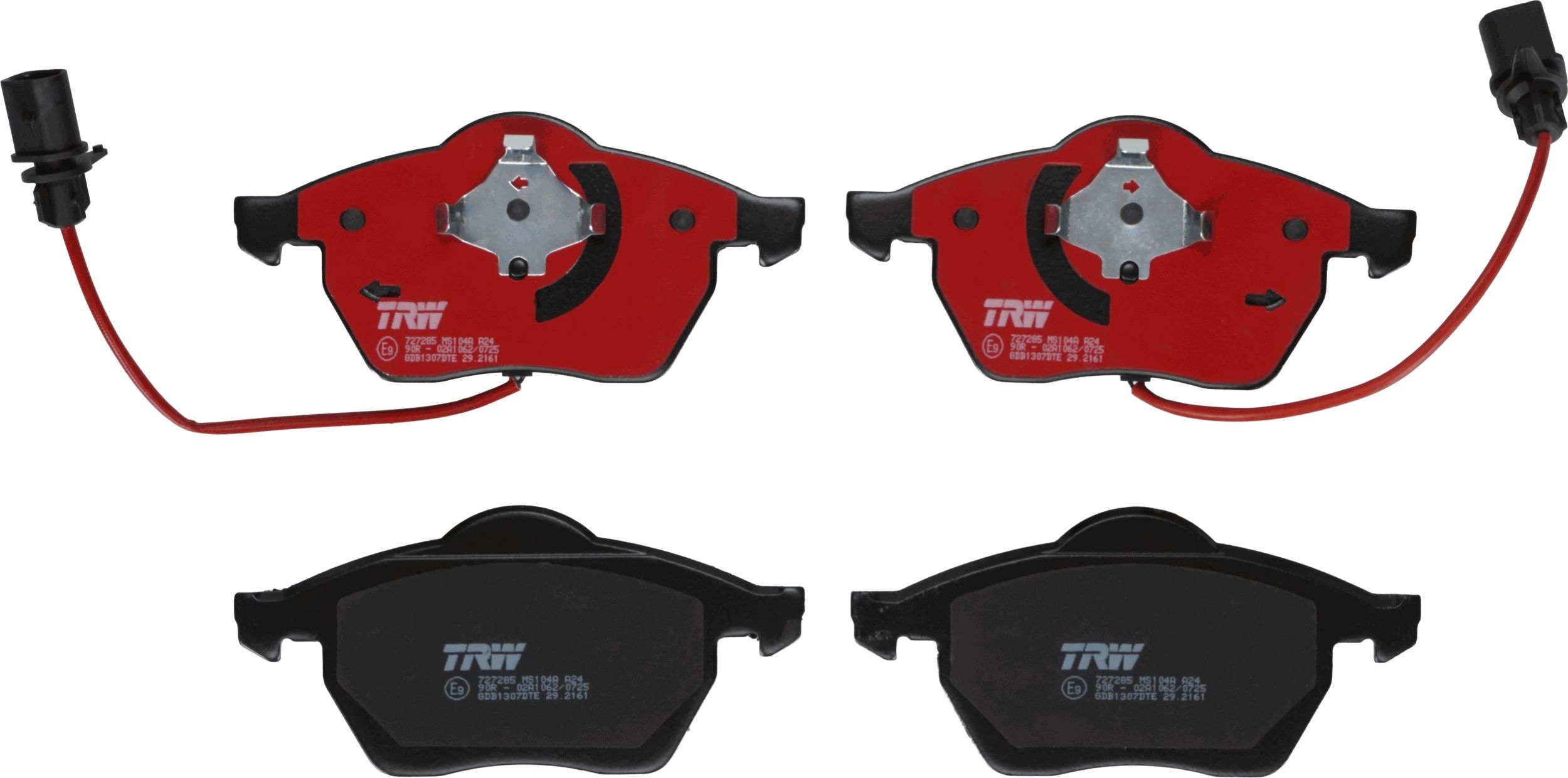 TRW GDB1307DTE - Bremsbelagsatz, Scheibenbremse DTEC