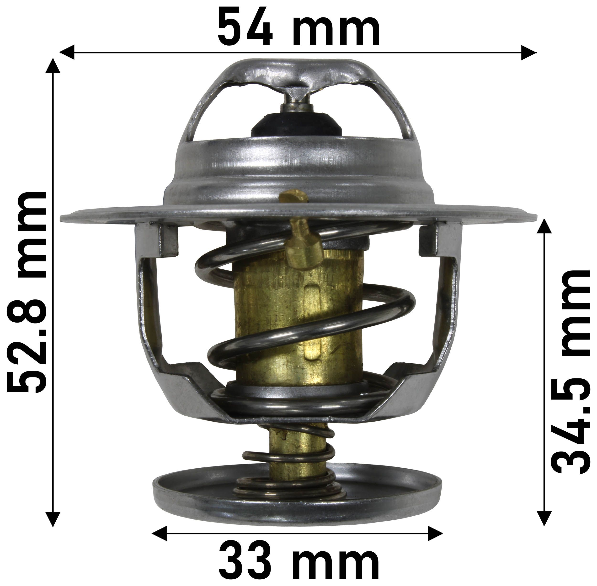 THERMOSTAT 54MM DIA 82C FORD/ HYUNDAI/KIA/MAZDA - TecDoc Only