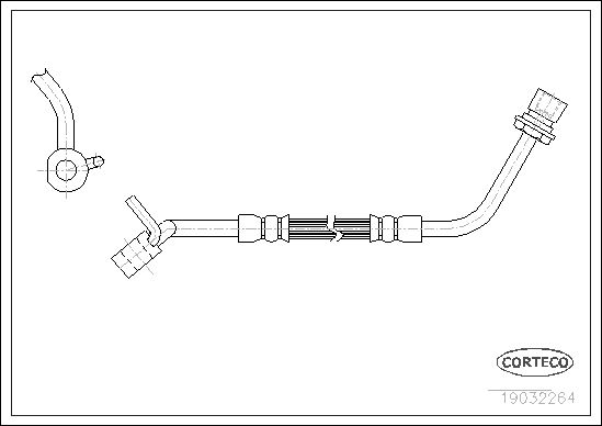 FLEXIBLE DE FREIN FORD TRANSIT  0705