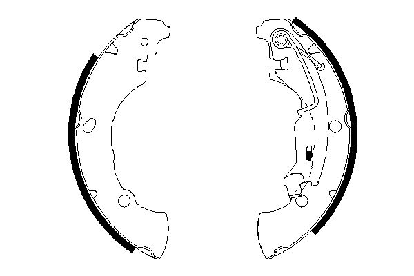 Brake Shoe Set 0 986 487 670