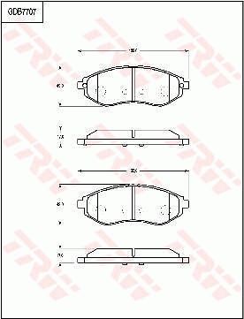 TRW DISC BRAKE PADS - TecDoc Only
