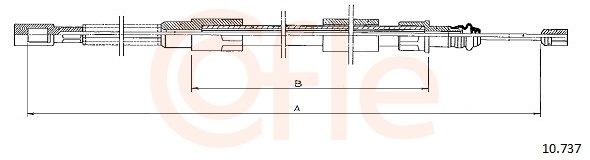 COFLE 10.737 - Seilzug, Feststellbremse