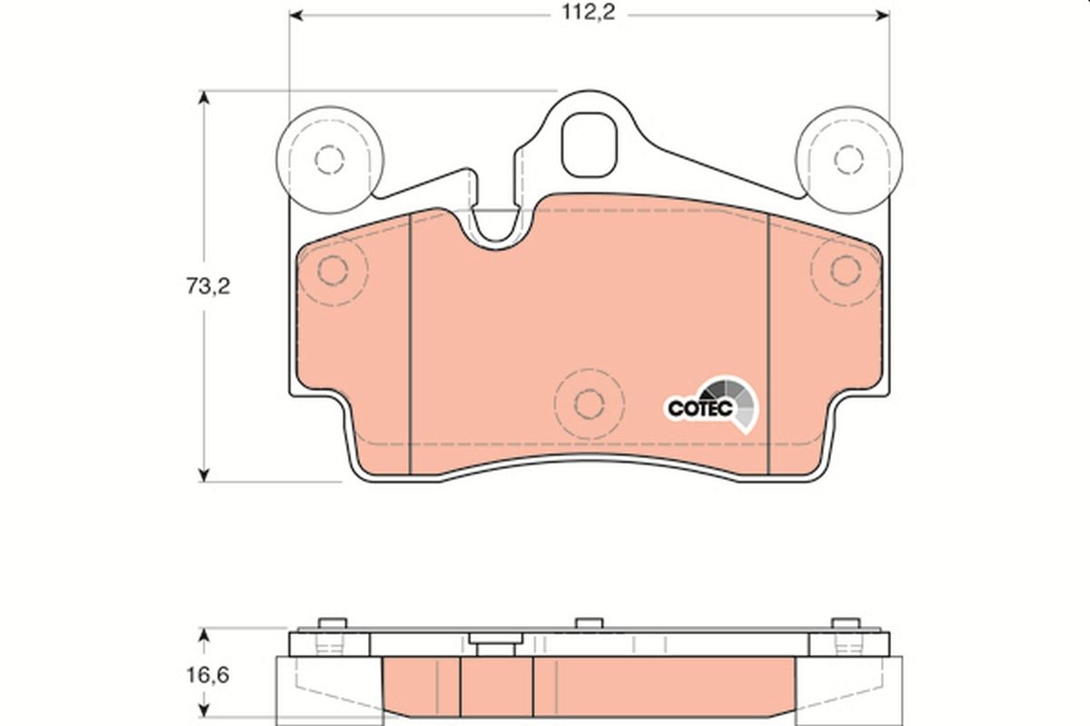 Brake Pad Set, disc brake GDB1653