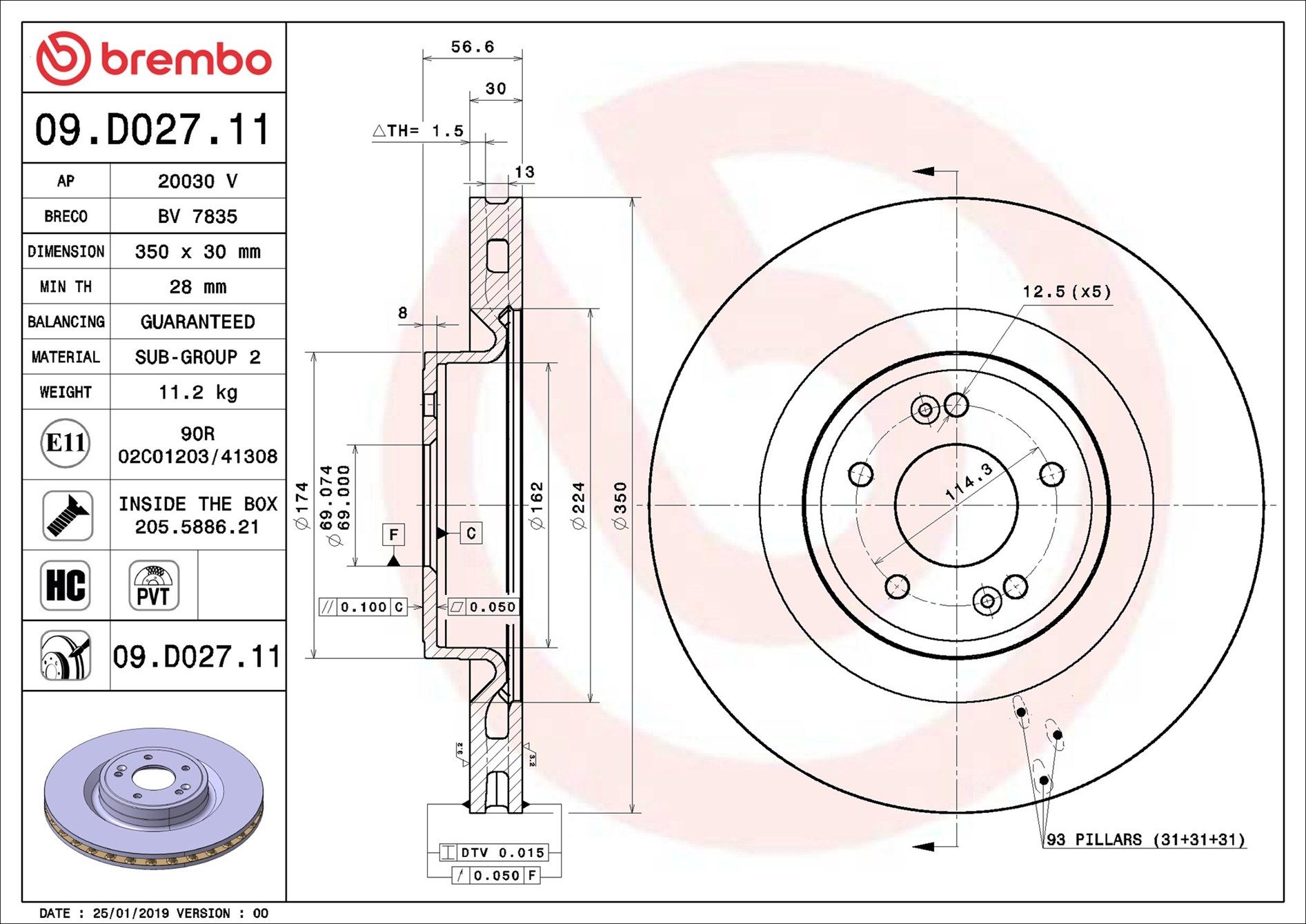KIA STINGER GT CK 17-On (FRT) - TecDoc 1