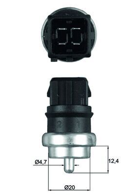 Sensor, coolant temperature TSE 14