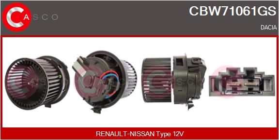 CBW71061GS CASCO Genuine Utastér-ventilátor