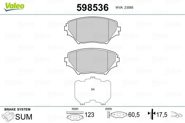 PLAQ FREIN TOYO RAV4  9900