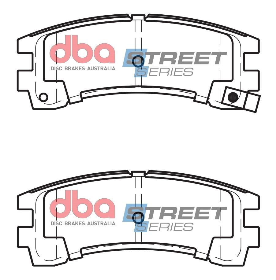 DBA SS STREET SERIES BRAKE PADS [ Nissan 1986-2000 R ] - TecDoc Only