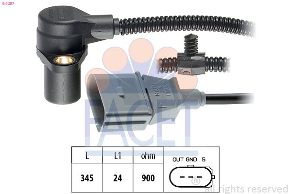 Sensor, crankshaft pulse 9.0287