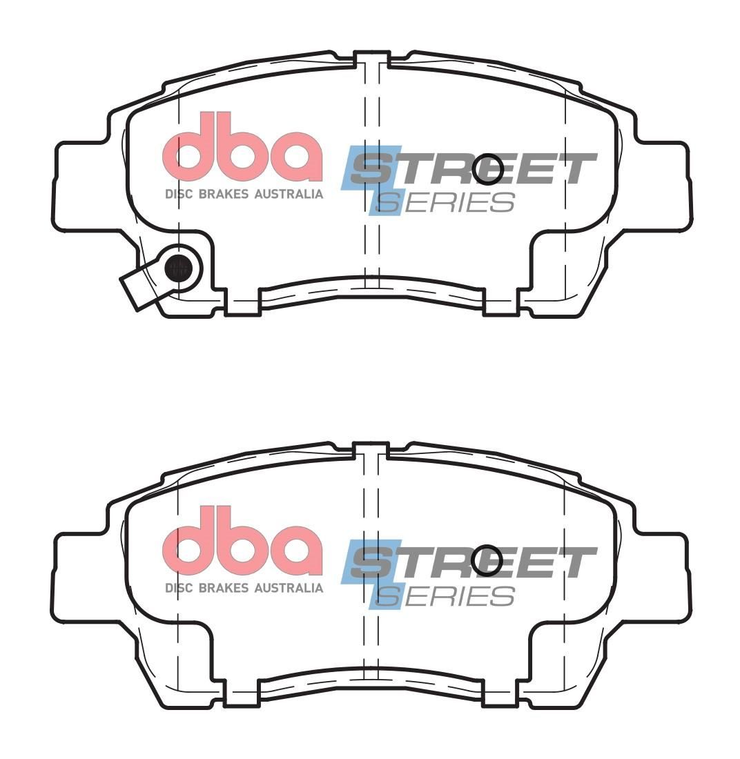 DBA SS STREET SERIES BRAKE PADS [ Toyota Echo 1999-2005 F ] - TecDoc Only
