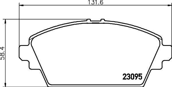 Комплект тормозных колодок, дисковый тормоз 8DB 355 011-951