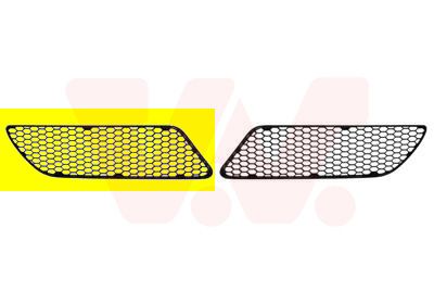 VAN WEZEL 0148592 Ventilation Grilles, bumper