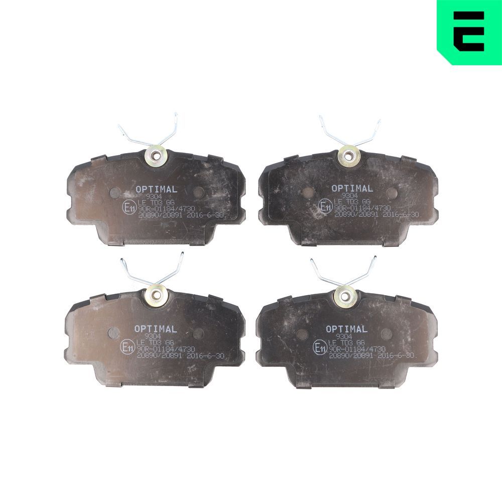 OPTIMAL BP-09304 - Bremsbelagsatz, Scheibenbremse