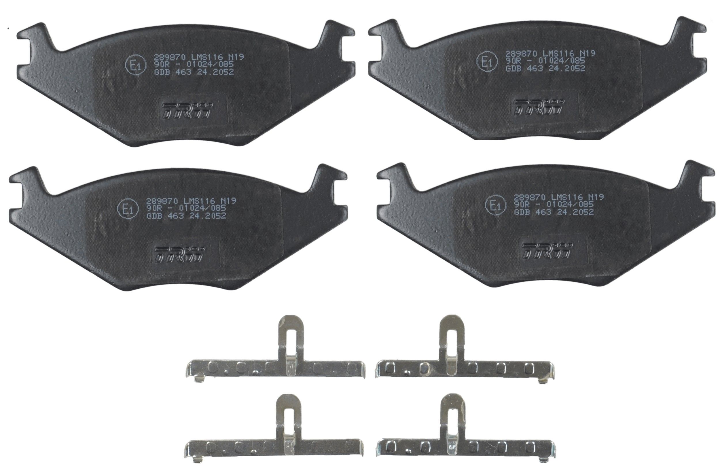 TRW DISC BRAKE PADS - TecDoc 2