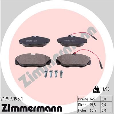 Brake Pad Set, disc brake 21797.195.1