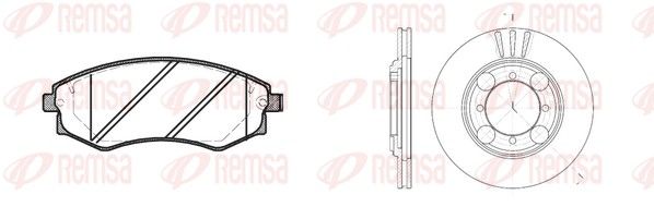 8318.01 REMSA Twin Kit Fék készlet, tárcsafék