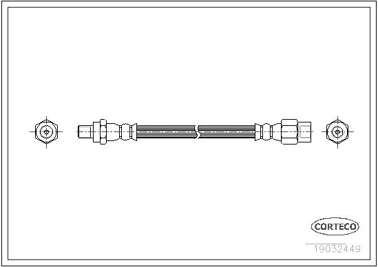 FLEXIBLE DE FREIN RENAULT 12, 15  0705