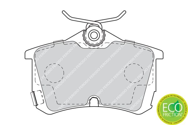 Brake Pad Set, disc brake FDB1506