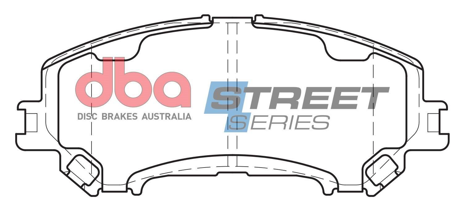 DBA SS STREET SERIES BRAKE PADS [ Holden Jackaroo/Nissan X-Trail/Qashqai F ] - TecDoc Only