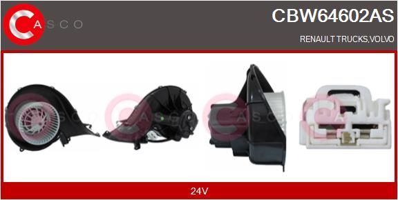 CBW64602AS CASCO Brand New HQ Utastér-ventilátor