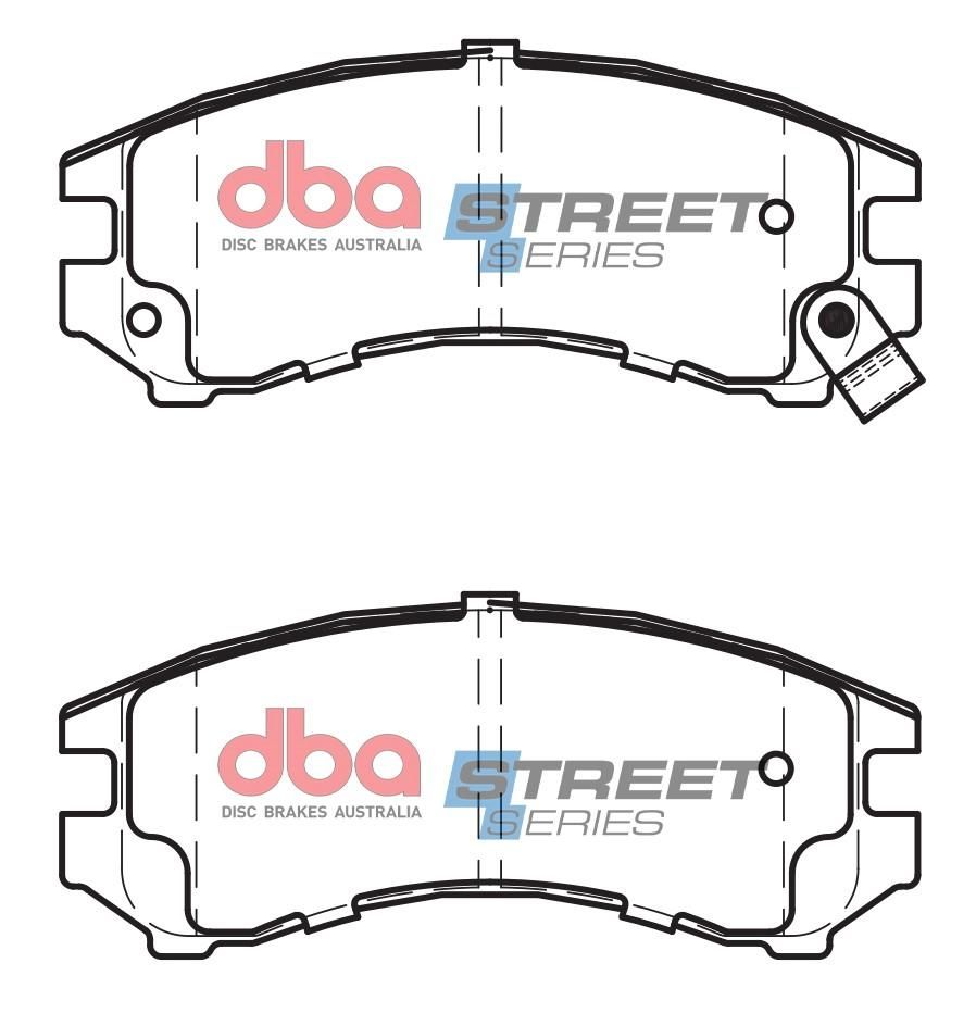 DBA SS STREET SERIES BRAKE PADS [ Holden/Nissan & Suzuki 1987-2014 F ] - TecDoc Only