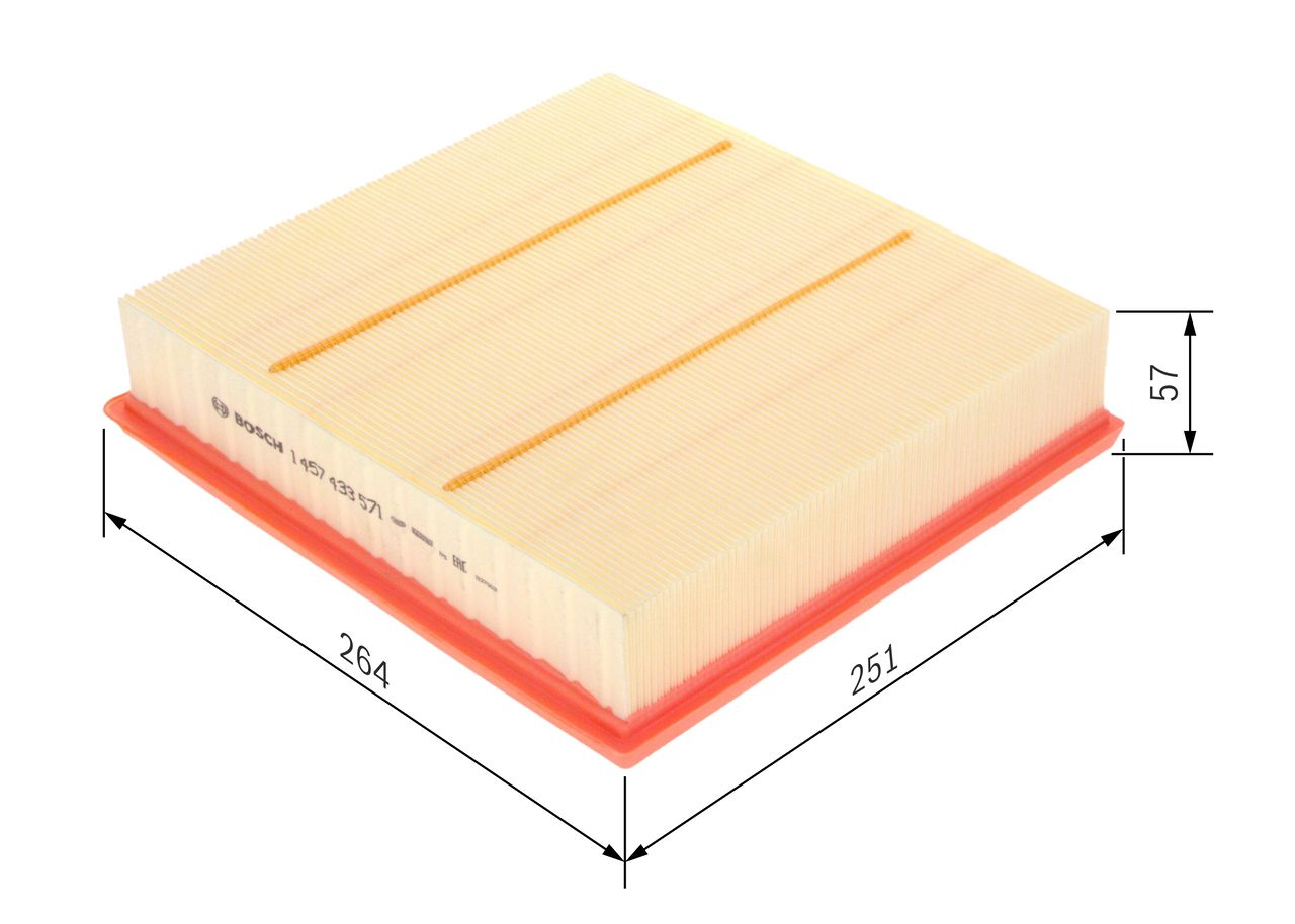 BOSCH 1 457 433 571 - Luftfilter