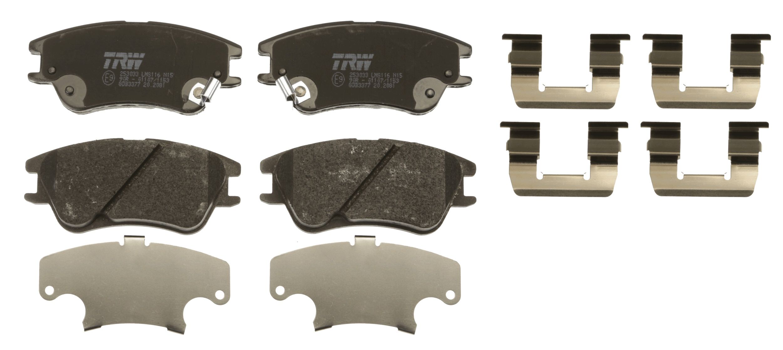 TRW DISC BRAKE PADS - TecDoc 2