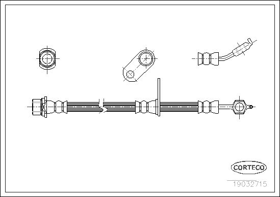 FLEXIBLE DE FREIN TOYOTA RAV 4  0705