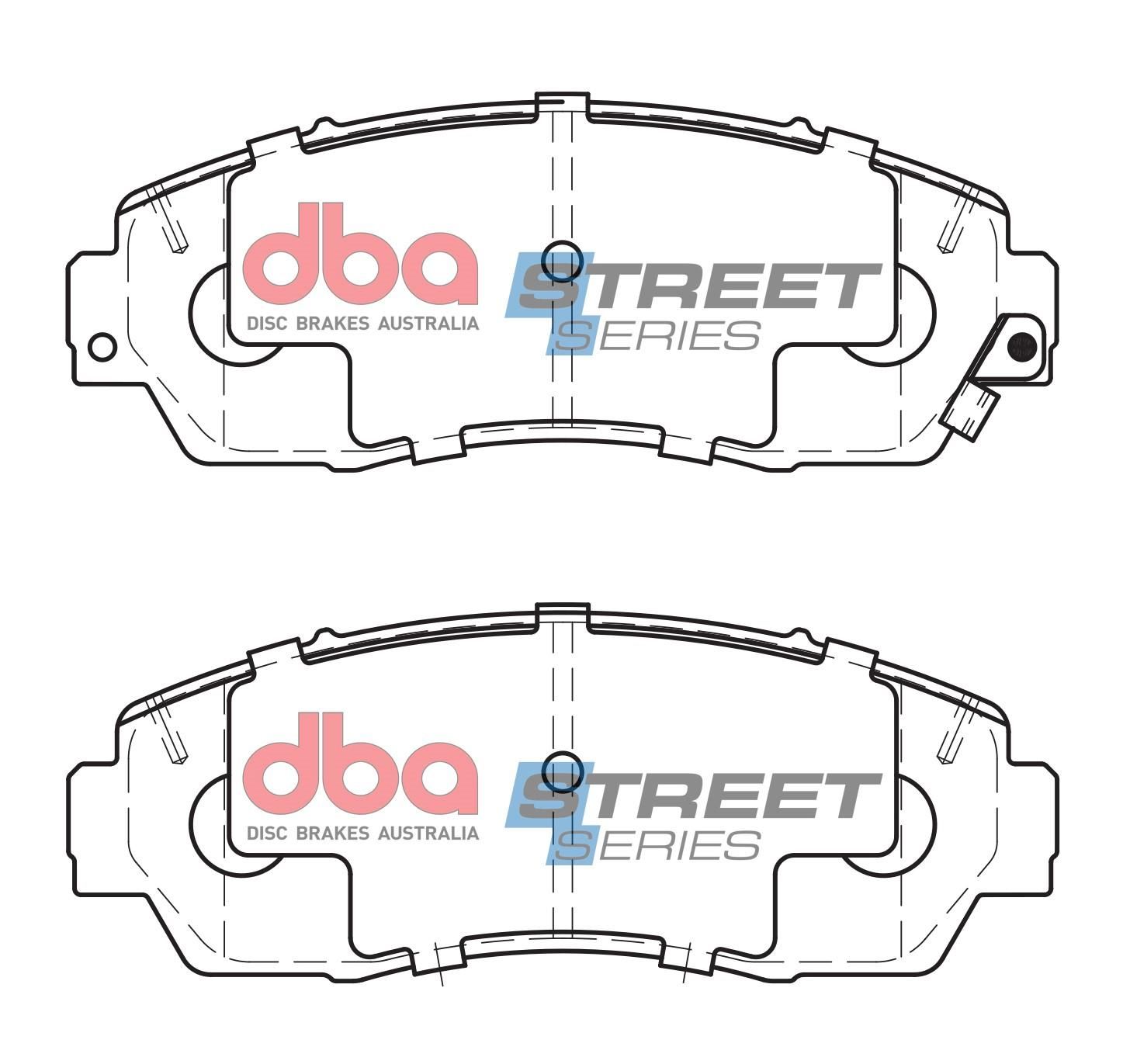 DBA SS STREET SERIES BRAKE PADS [ Honda CRV & Odyssey 2005-2014 F ] - TecDoc Only
