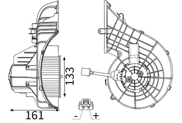 AB 347 000S MAHLE Utastér-ventilátor