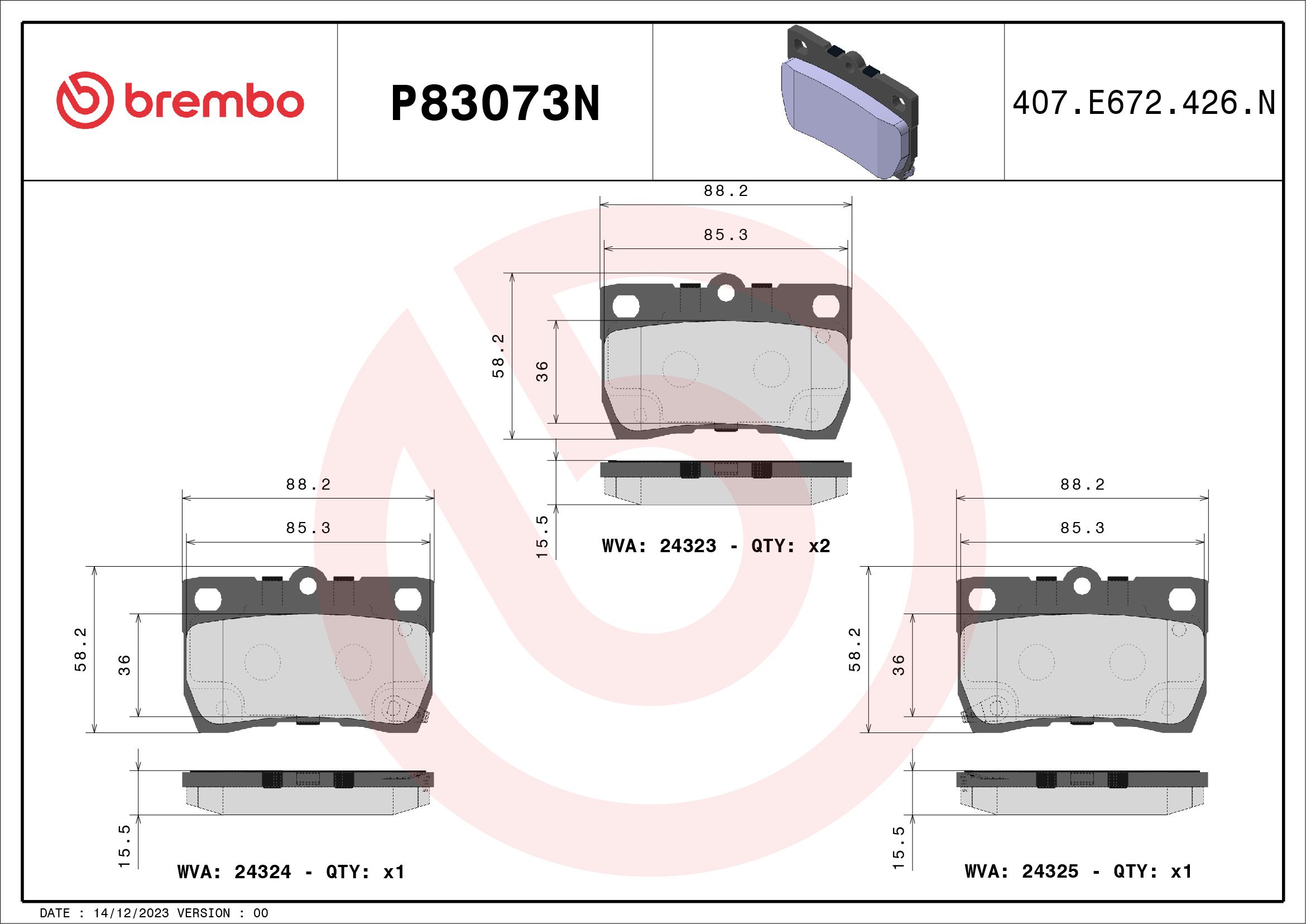 LEXUS GS300 GRS190R 05-12 (RR) - TecDoc 1