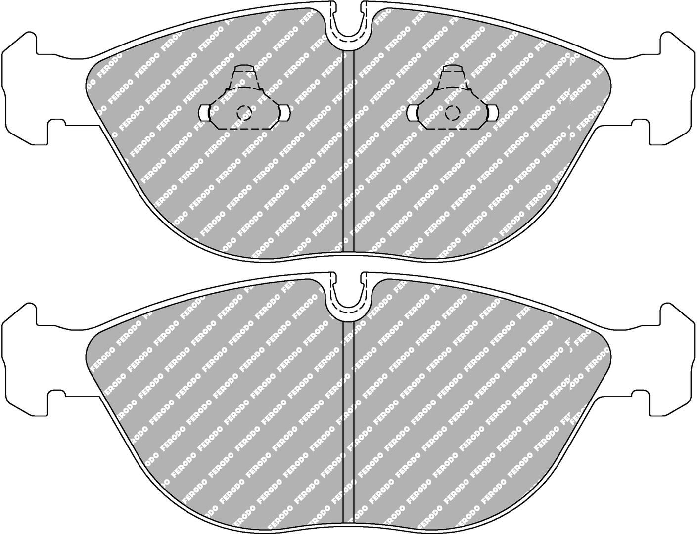 FERODO RACING FCP1001H - Bremsbelagsatz, Scheibenbremse DS2500