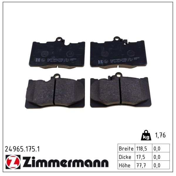 Bremsbelagsatz, Scheibenbremse Bremsbelagsatz, Scheibenbremse