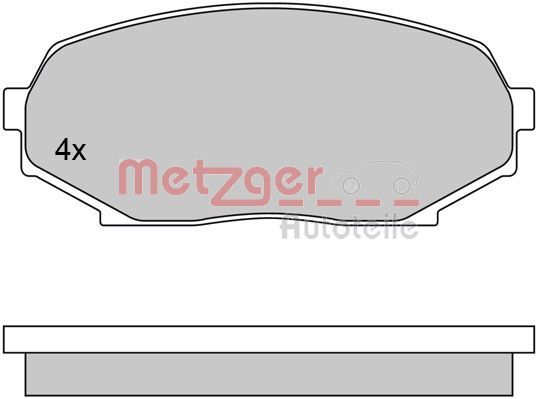 Brake Pad Set, disc brake 1170396