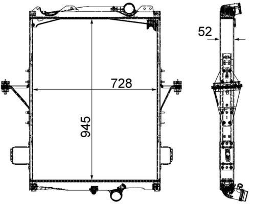 Radiador, refrigeración del motor