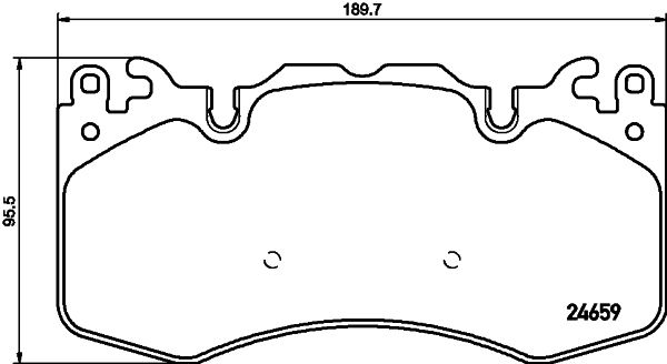 Brake Pad Set, disc brake 8DB 355 016-151