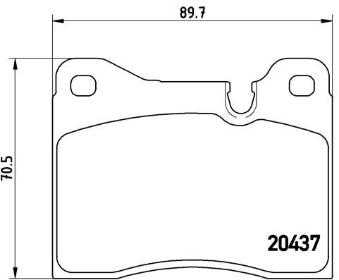 P06002N BREMBO PRIME LINE - Ceramic fékbetétkészlet, tárcsafék