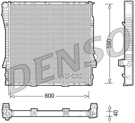 DRM05114 DENSO hűtő, motorhűtés