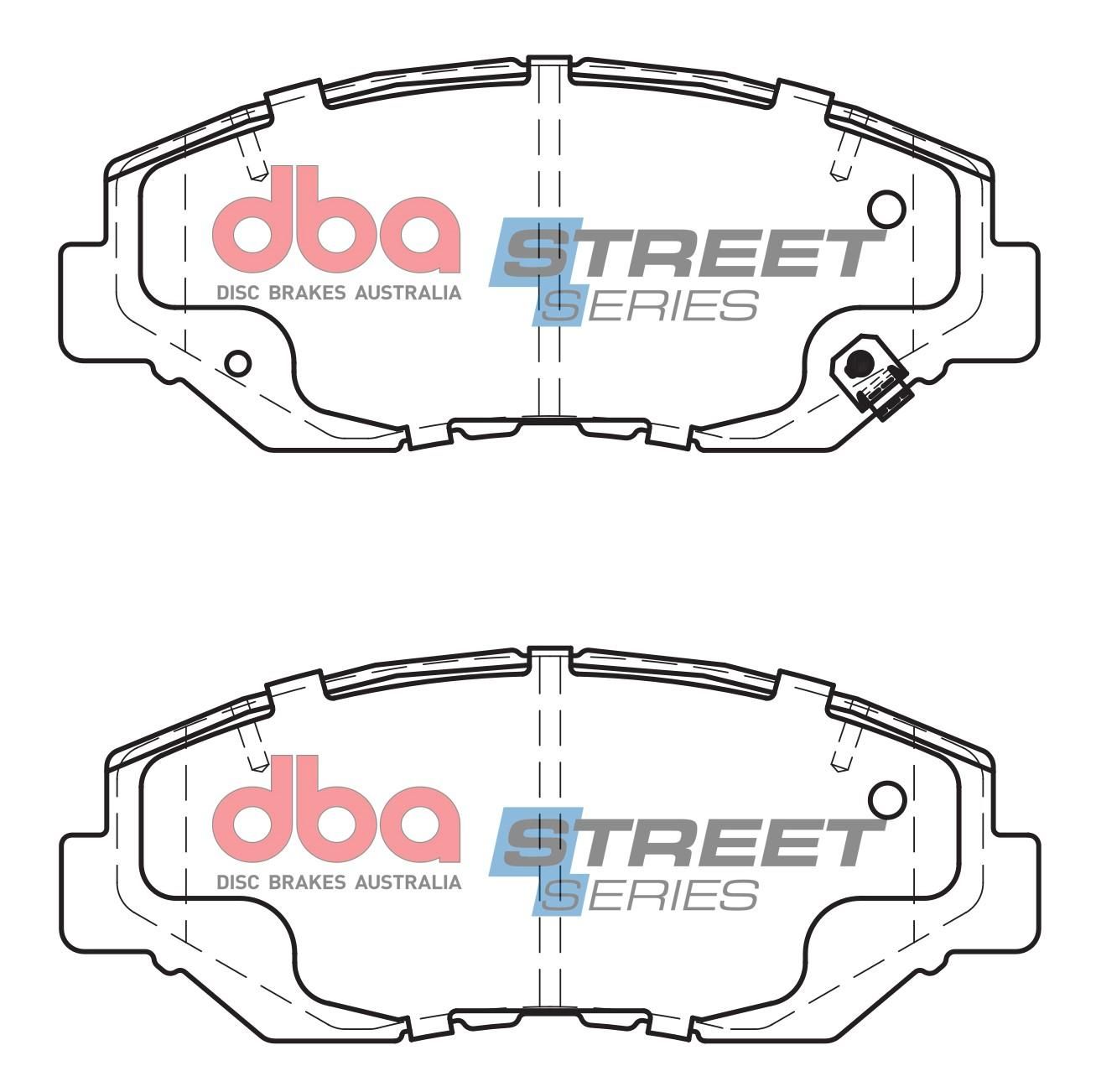 DBA SS STREET SERIES BRAKE PADS [ Honda Accord & CRV 2002-2014 F ] - TecDoc Only