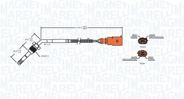 Sensor, Abgastemperatur