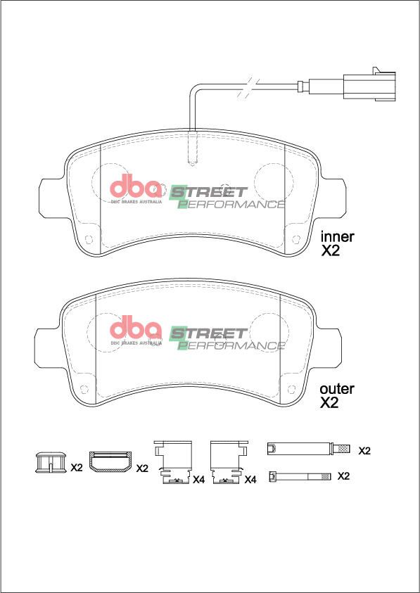 DBA  SP PERFORMANCE  BRAKE PADS [ FIAT DUCATO MAXI 40 2014 -> R ] - TecDoc Only