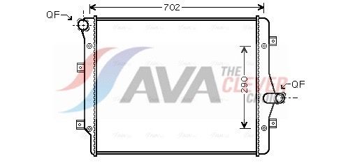 AVA QUALITY COOLING VN2208 - K&uuml;hler, Motork&uuml;hlung ** CLEVER FIT **