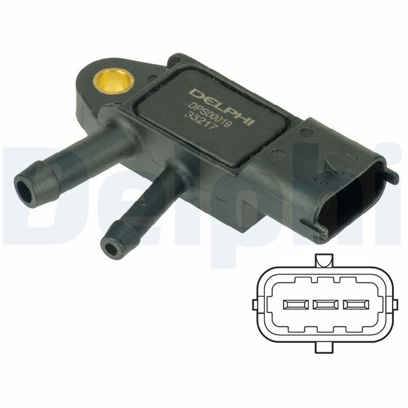 Sensor, presión gas de escape