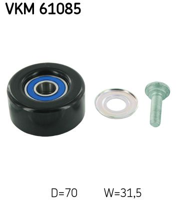 SKF VKM 61085 Deflection/Guide Pulley, V-ribbed belt