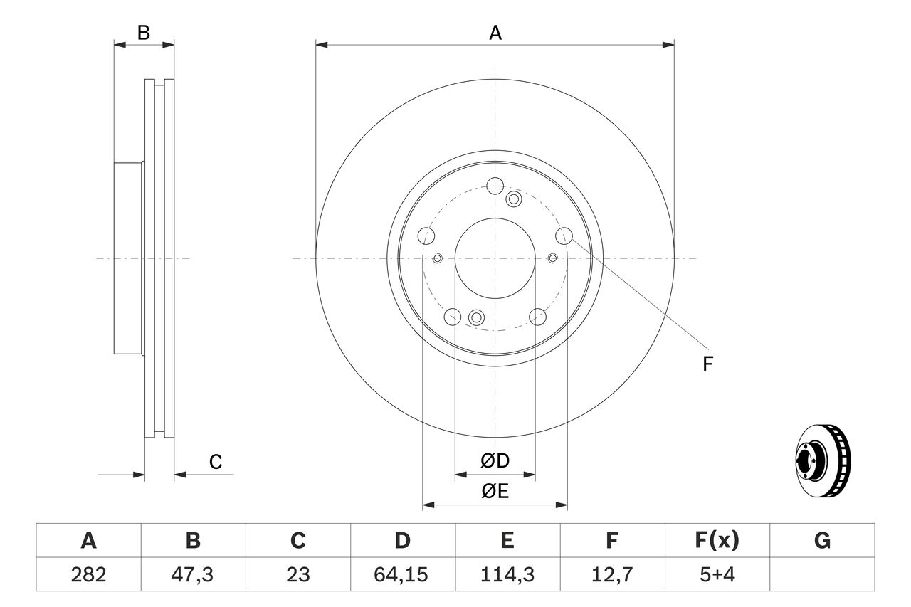 Brake Disc 0 986 479 A99