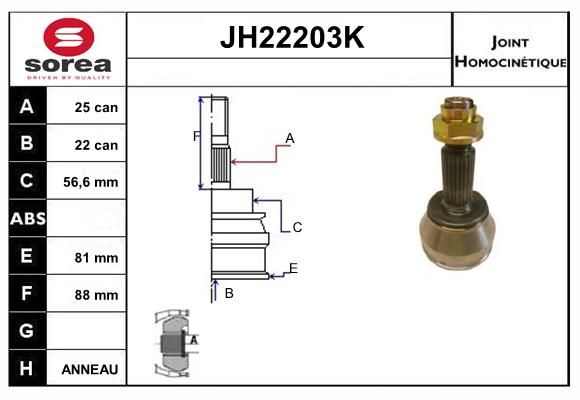 KIT CV JOINT AVEC KR078 - COURRIER