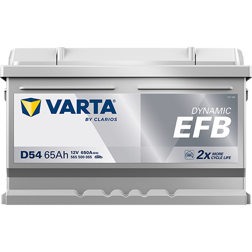 VARTA Dynamic EFB D54 | 12V 65Ah 650A | Start-Stopp Autobatterie VARTA Dynamic EFB D54 | 12V 65Ah 650A | Start-Stopp Autobatterie