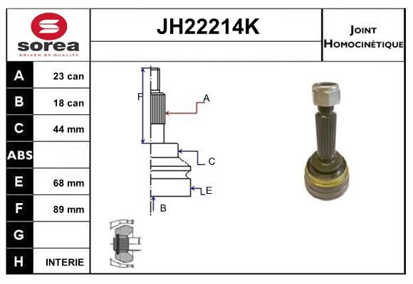 KIT CV JOINT AVEC KR021 - ALTO